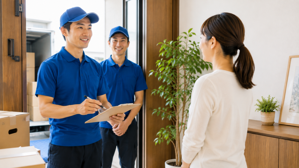 ① 最初に挨拶をして希望を伝えるのイメージ画像