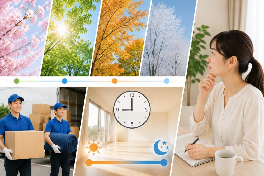おすすめ時期｜清潔に引越すタイミングのイメージ画像