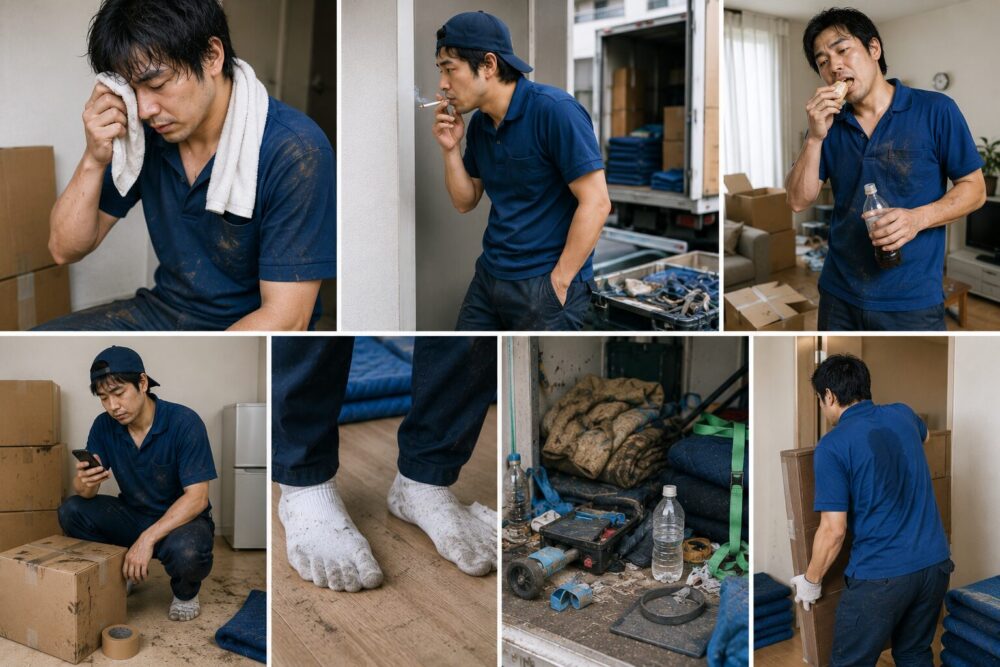 こんな作業員は要注意！現場で実際に見た“不衛生な引越スタッフ”の特徴のイメージ画像