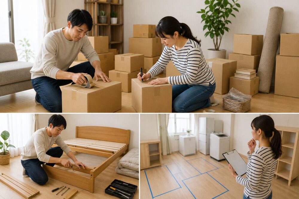 引越し時間を短くするためにできる3つの準備のイメージ画像