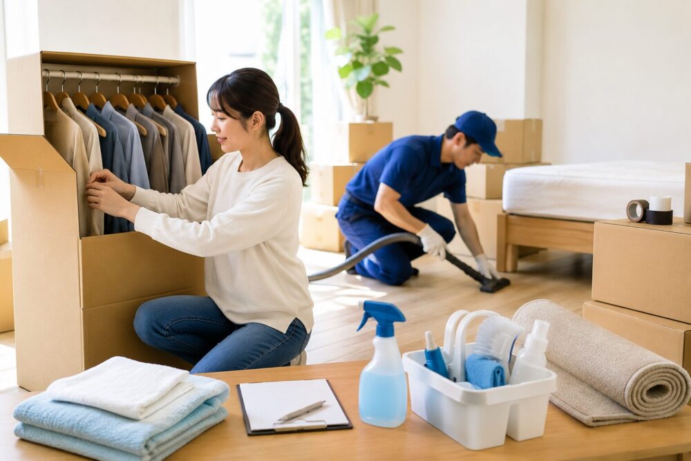 衛生的な引越しにするため当日やること3選のイメージ画像